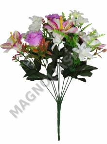 Букет ассорти с бутонами, лилиями и мелкими цветами 9 групп 40 см