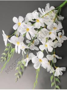  Букет веток мальв 5гр 55см (бел крас гол роз сир)