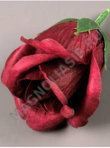 Бутон розы нетк. 3сл 8,5см (бел крас фиол роз мол перс виш микс)/К