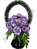 Корзина с пионами и гортензией 100/115см
